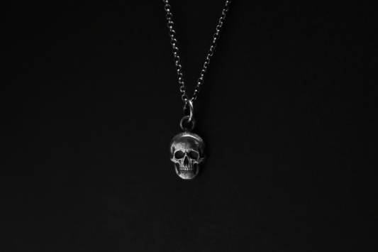 Sterling Silver Ossuary Skull Pendant