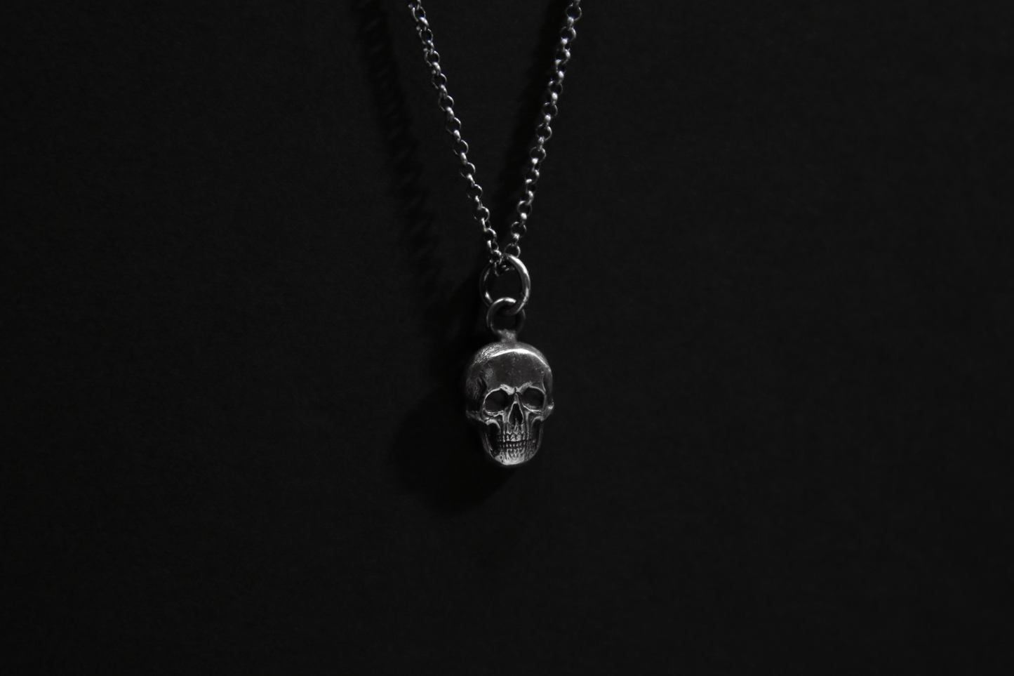 Sterling Silver Ossuary Skull Pendant