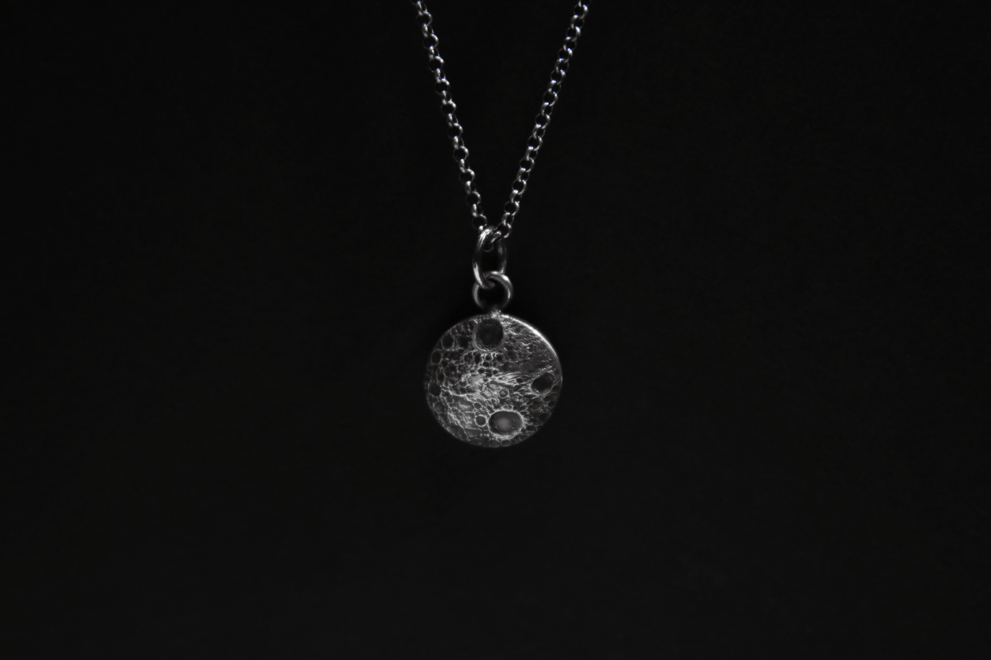 Sterling Silver Moon Pendant