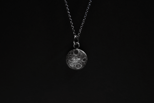 Sterling Silver Moon Pendant