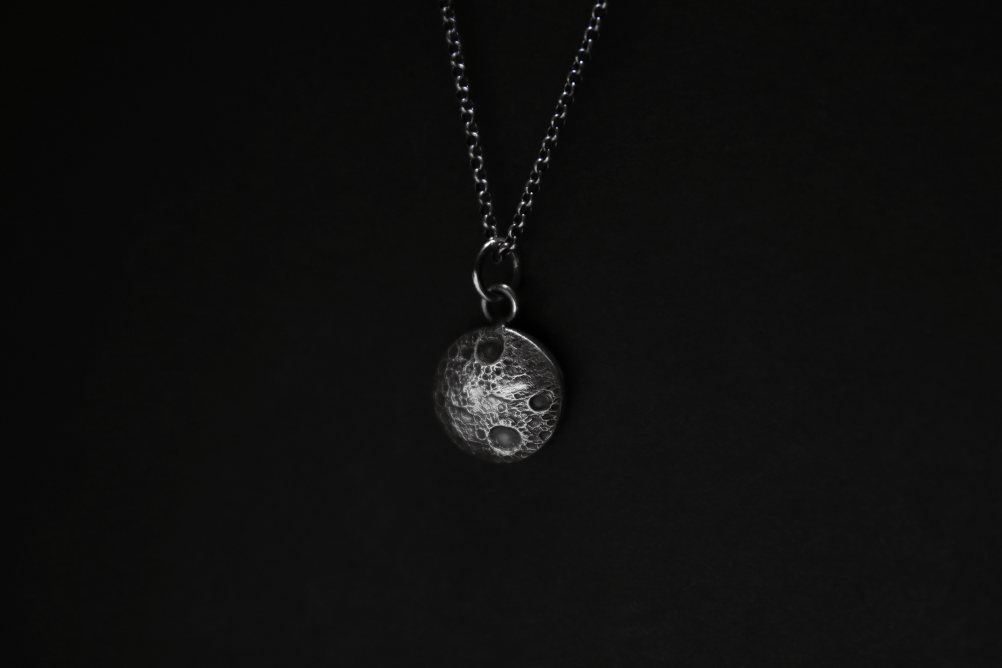 Sterling Silver Moon Pendant