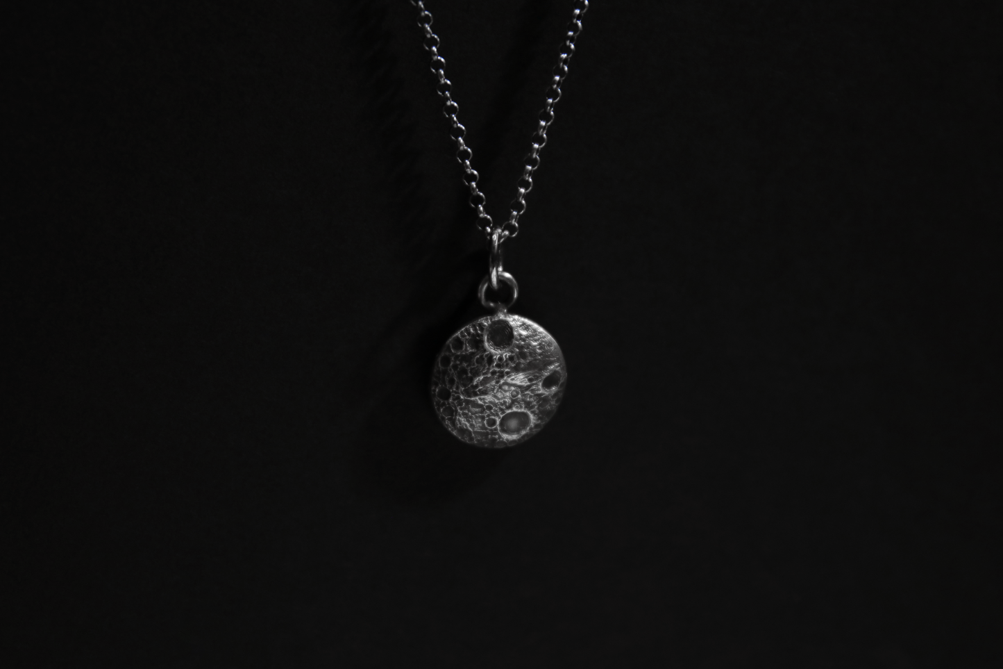 Sterling Silver Moon Pendant