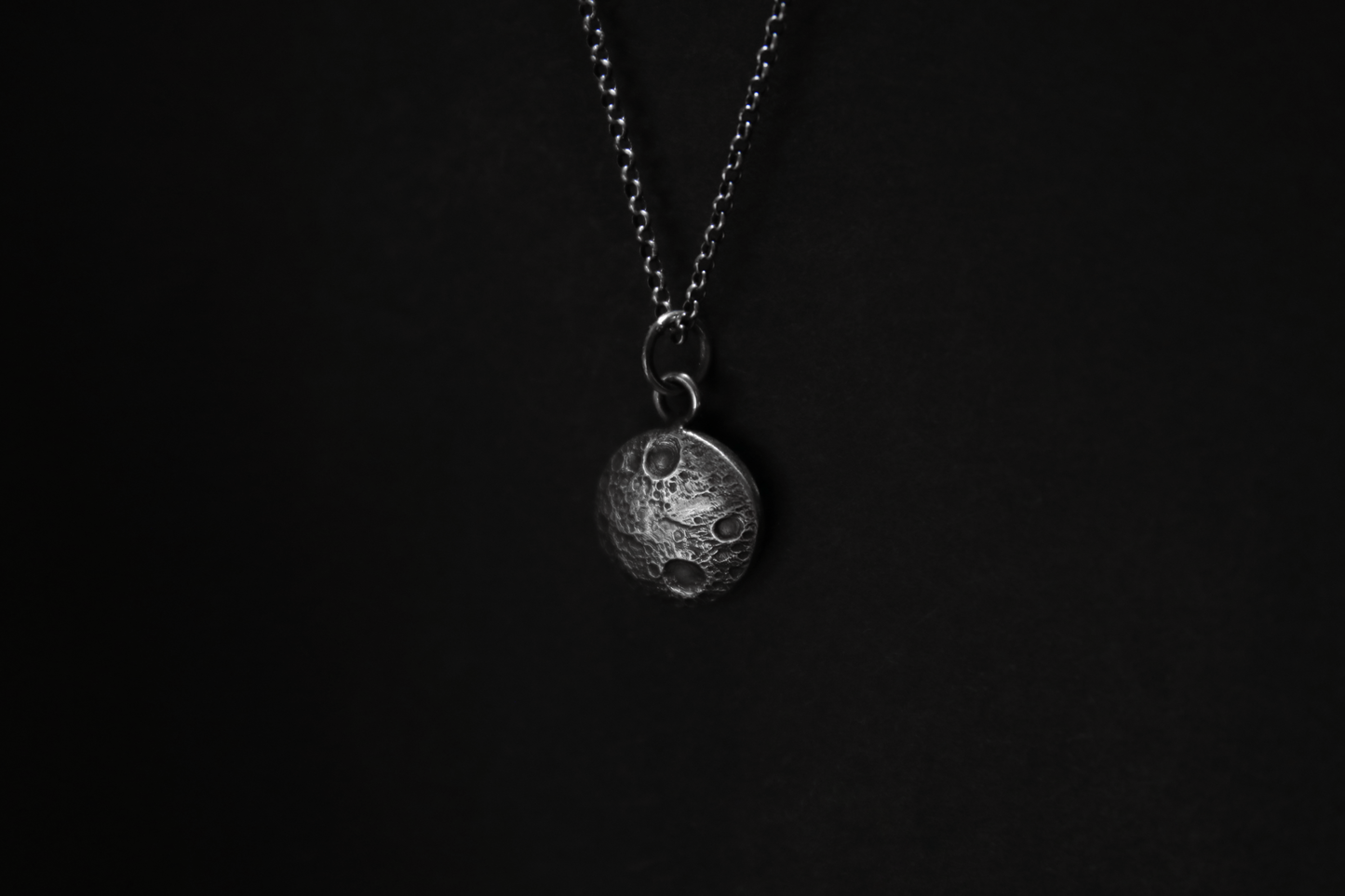 Sterling Silver Moon Pendant