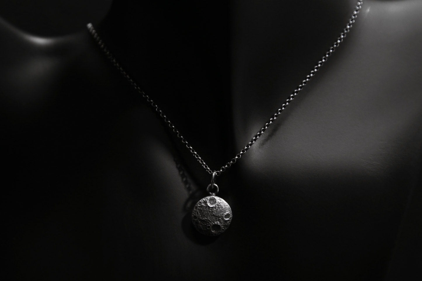 Sterling Silver Moon Pendant