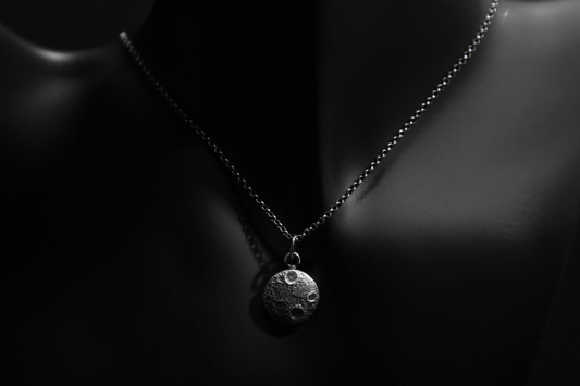 Sterling Silver Moon Pendant