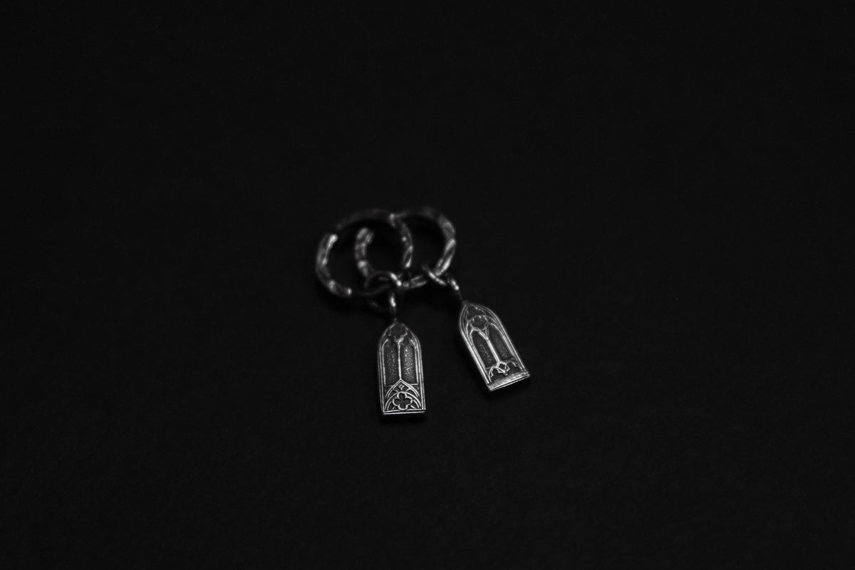 Sterling Silver Cathedral Window Earrings