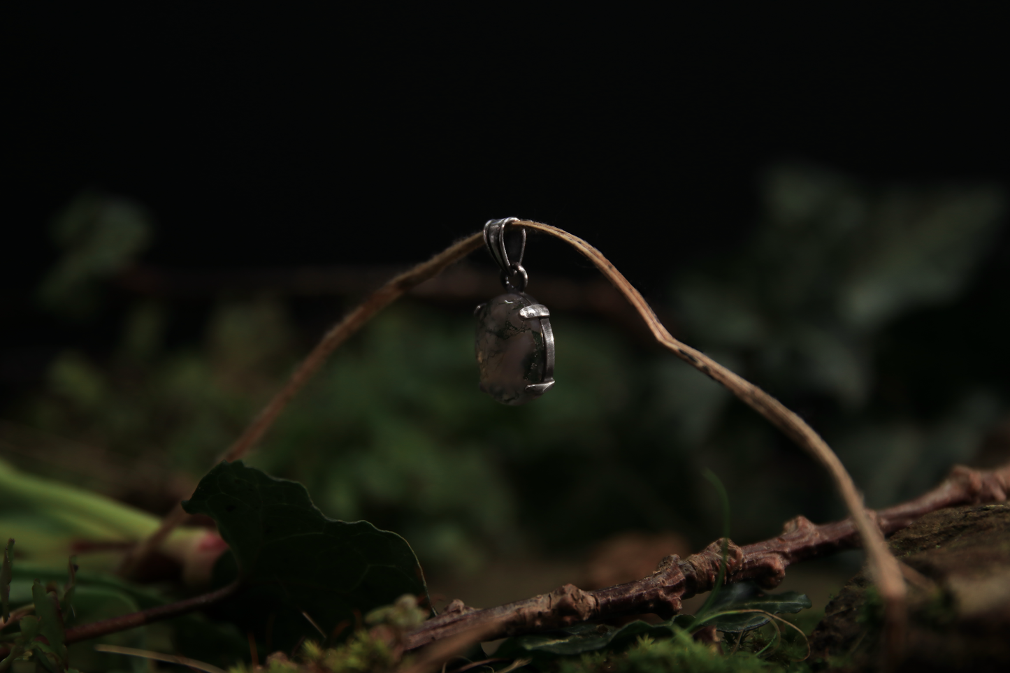 Agate Moss Pendant