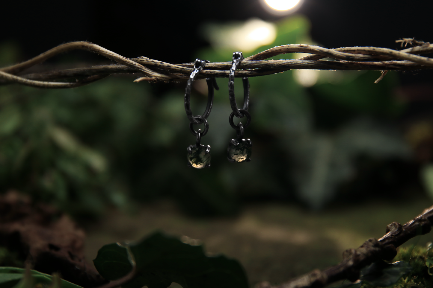 Agate Moss Earrings