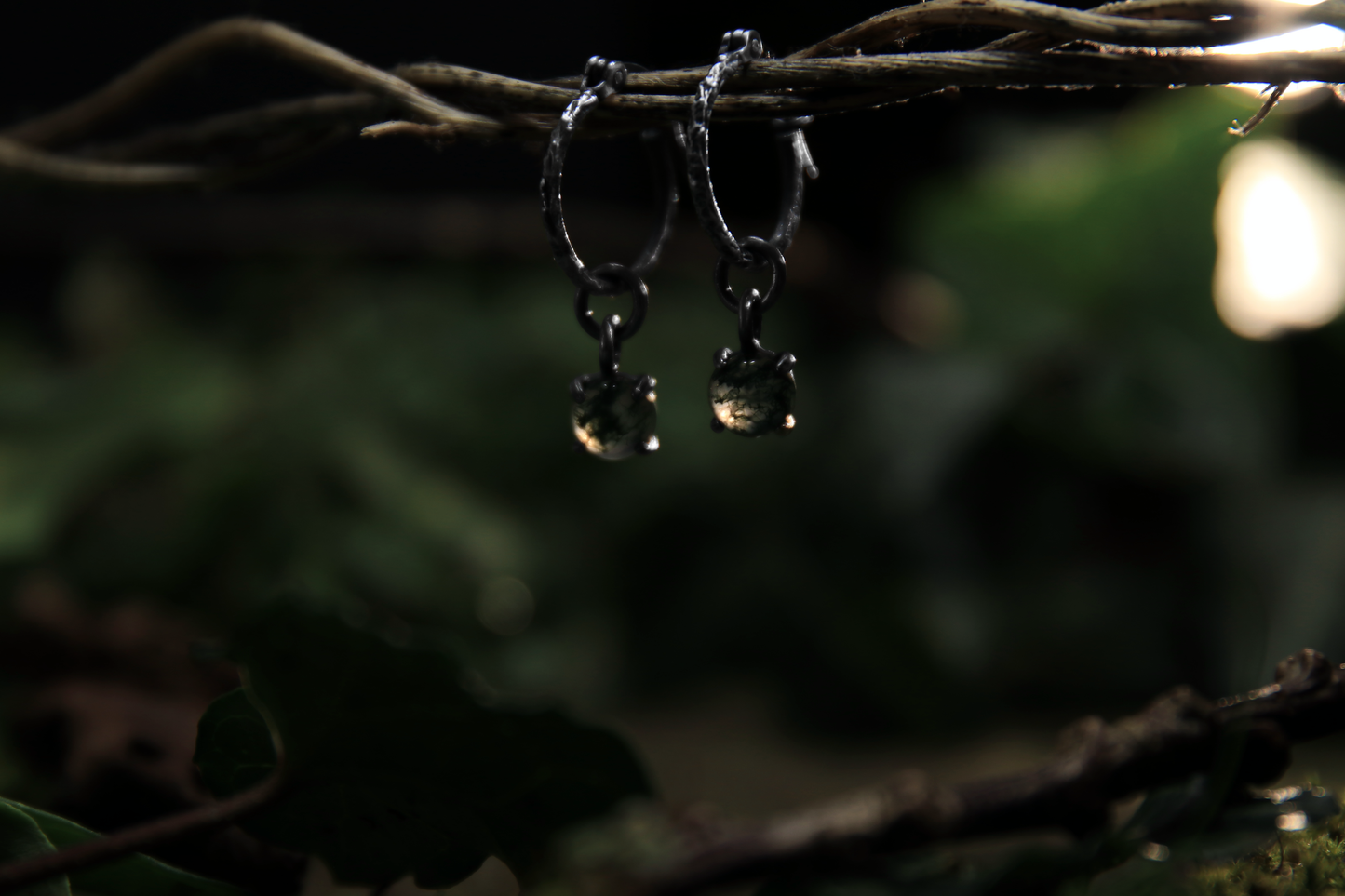 Agate Moss Earrings