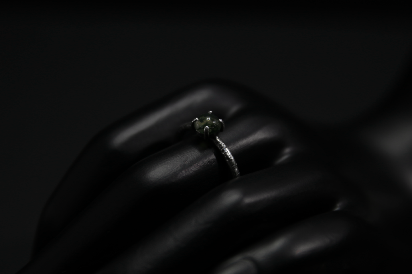 Agate Moss Ring