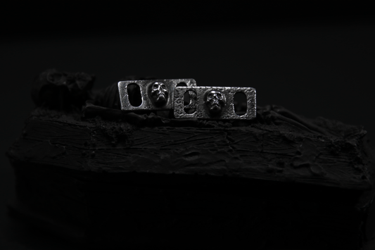 Silver Skull Shoe Lace Buckles
