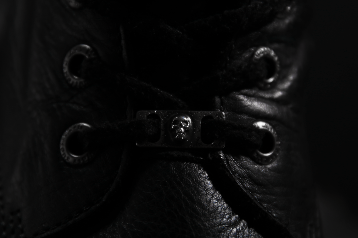 Silver Skull Shoe Lace Buckles