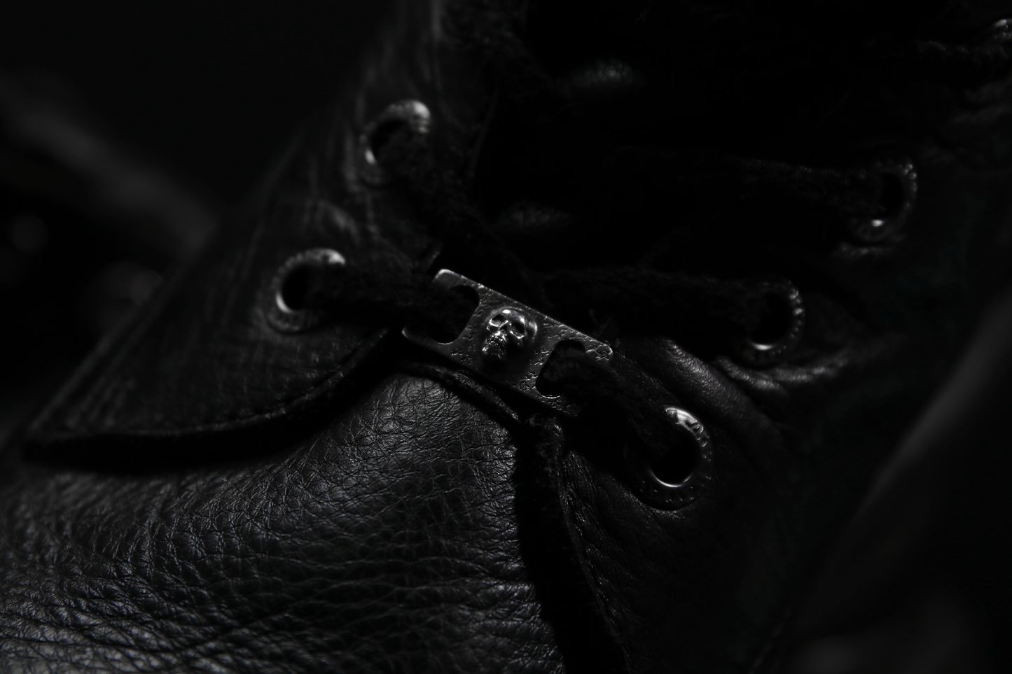 Silver Skull Shoe Lace Buckles