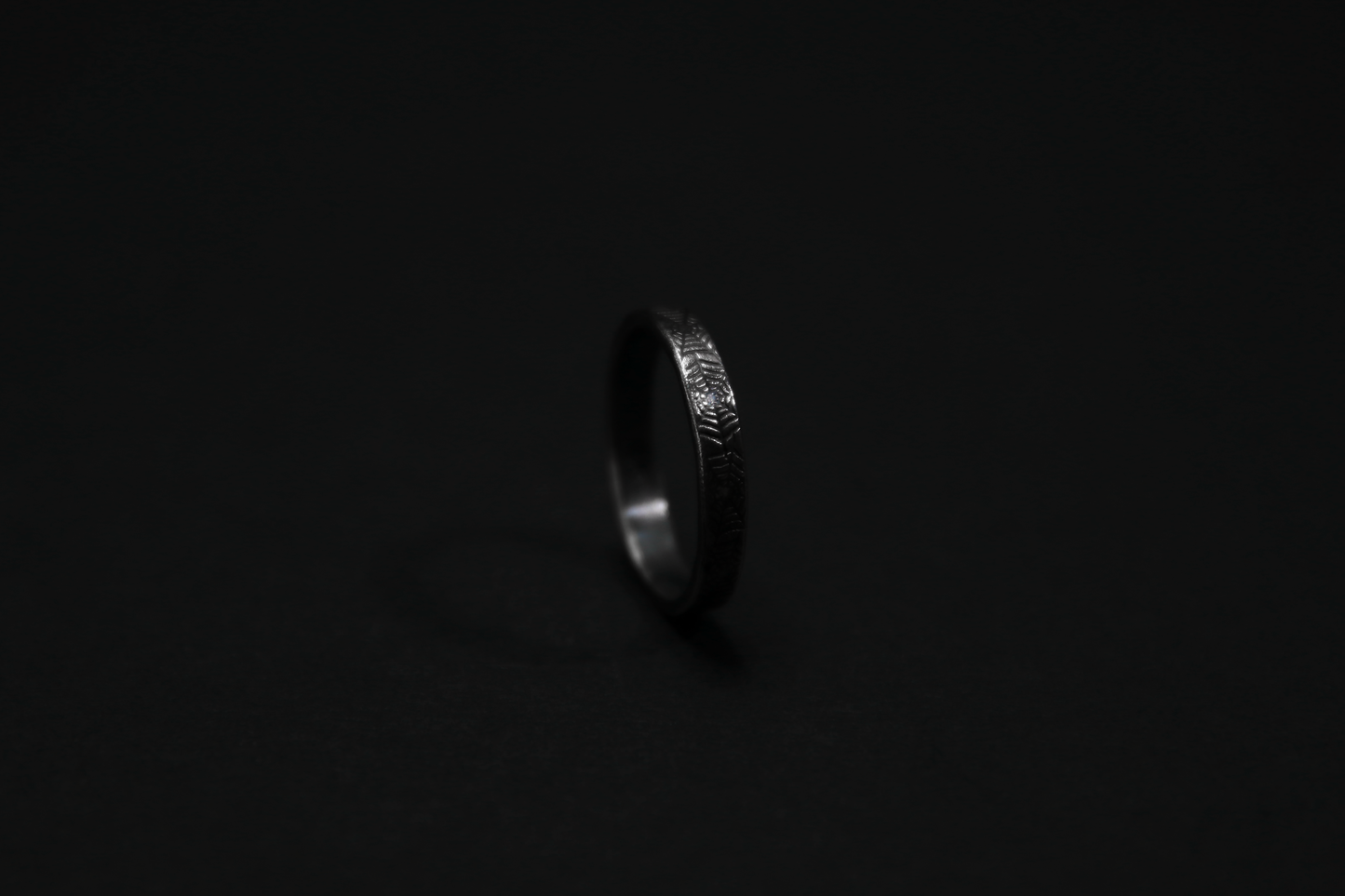 Sterling Silver Cobweb Texture Ring
