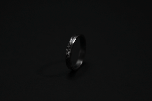 Sterling Silver Cobweb Texture Ring