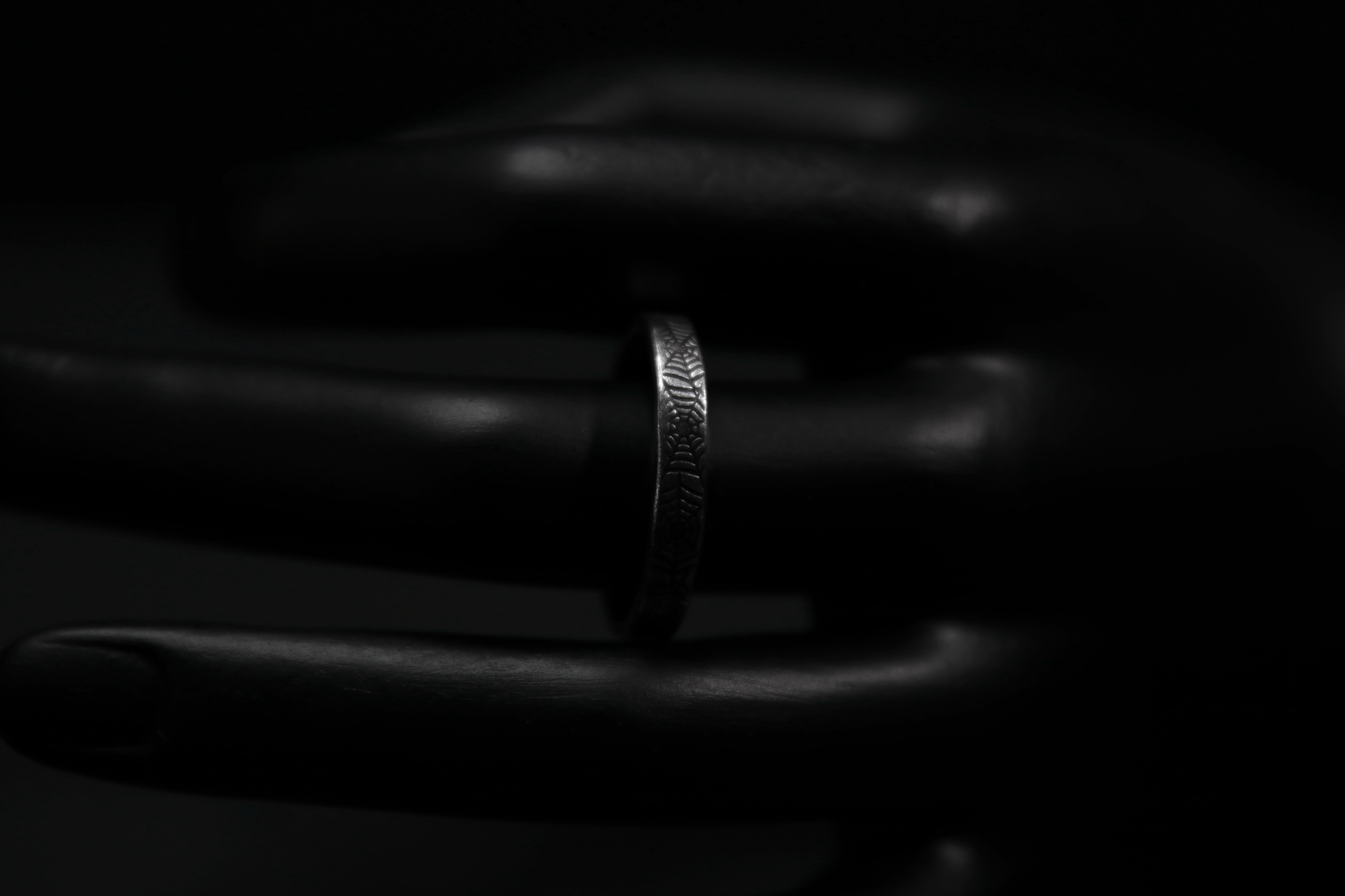 Sterling Silver Cobweb Texture Ring