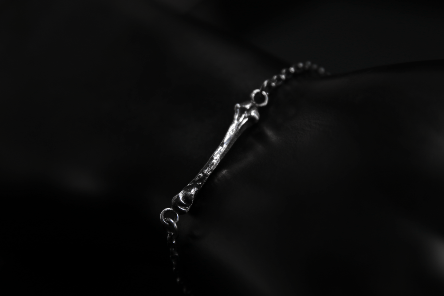 Ossuary Bone Silver Bracelet