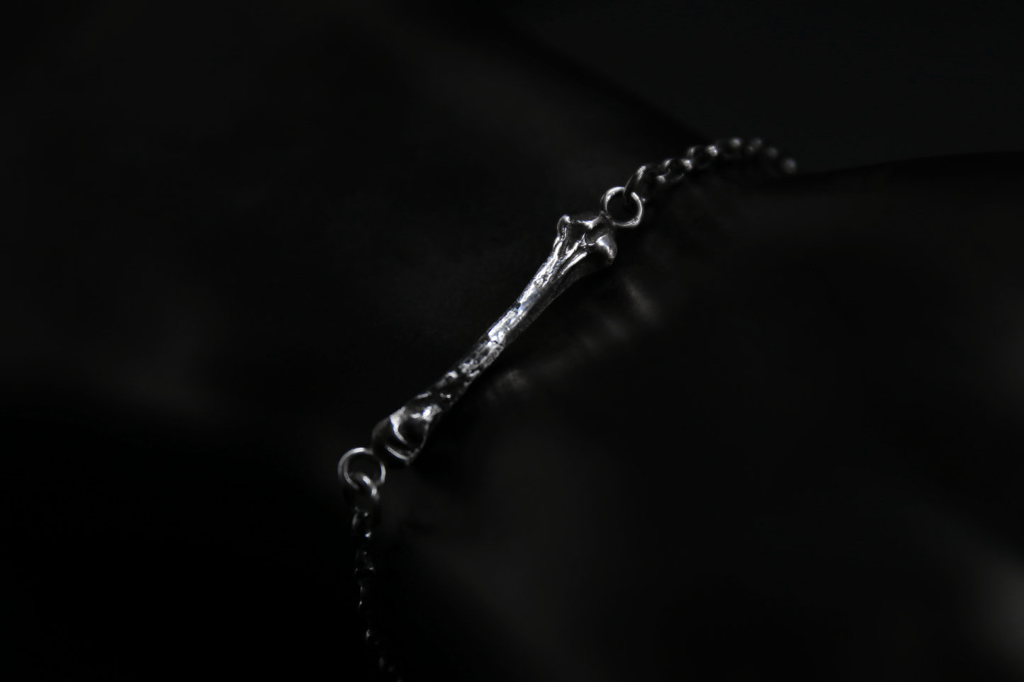Ossuary Bone Silver Bracelet