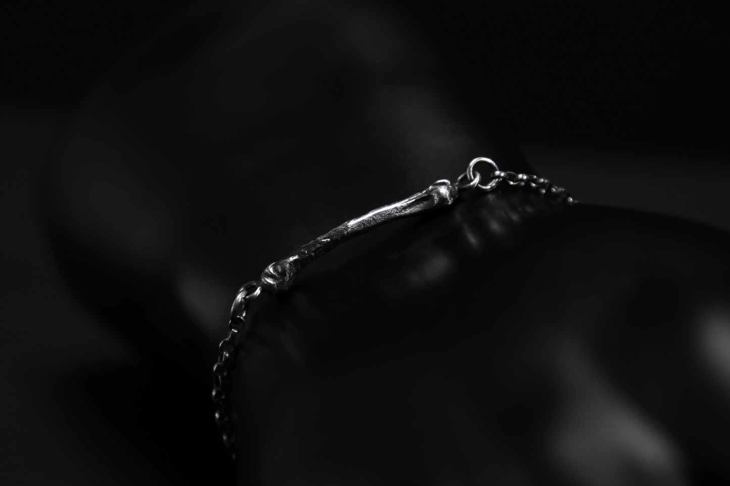 Ossuary Bone Silver Bracelet