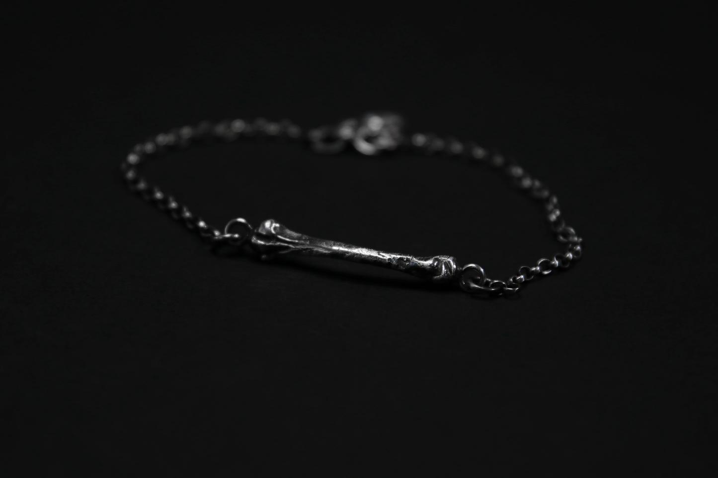 Ossuary Bone Silver Bracelet