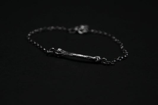 Ossuary Bone Silver Bracelet