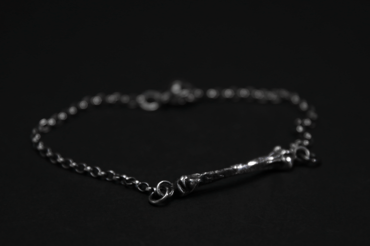 Ossuary Bone Silver Bracelet