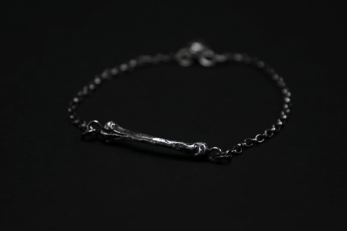 Ossuary Bone Silver Bracelet