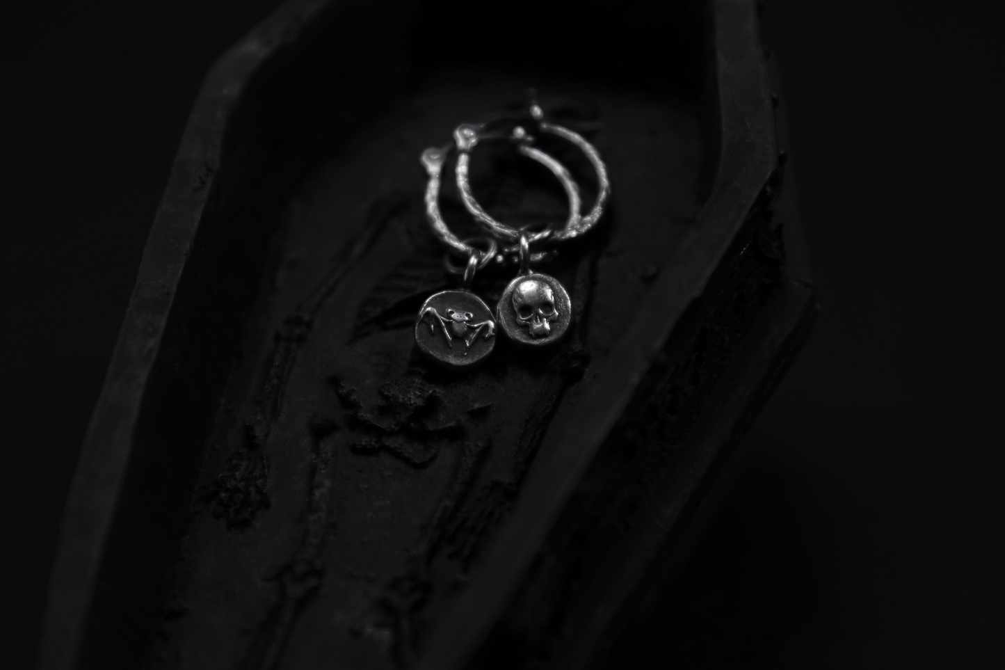 Sterling Silver Nosferatu Earrings