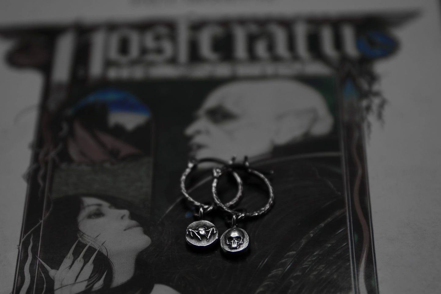 Sterling Silver Nosferatu Earrings