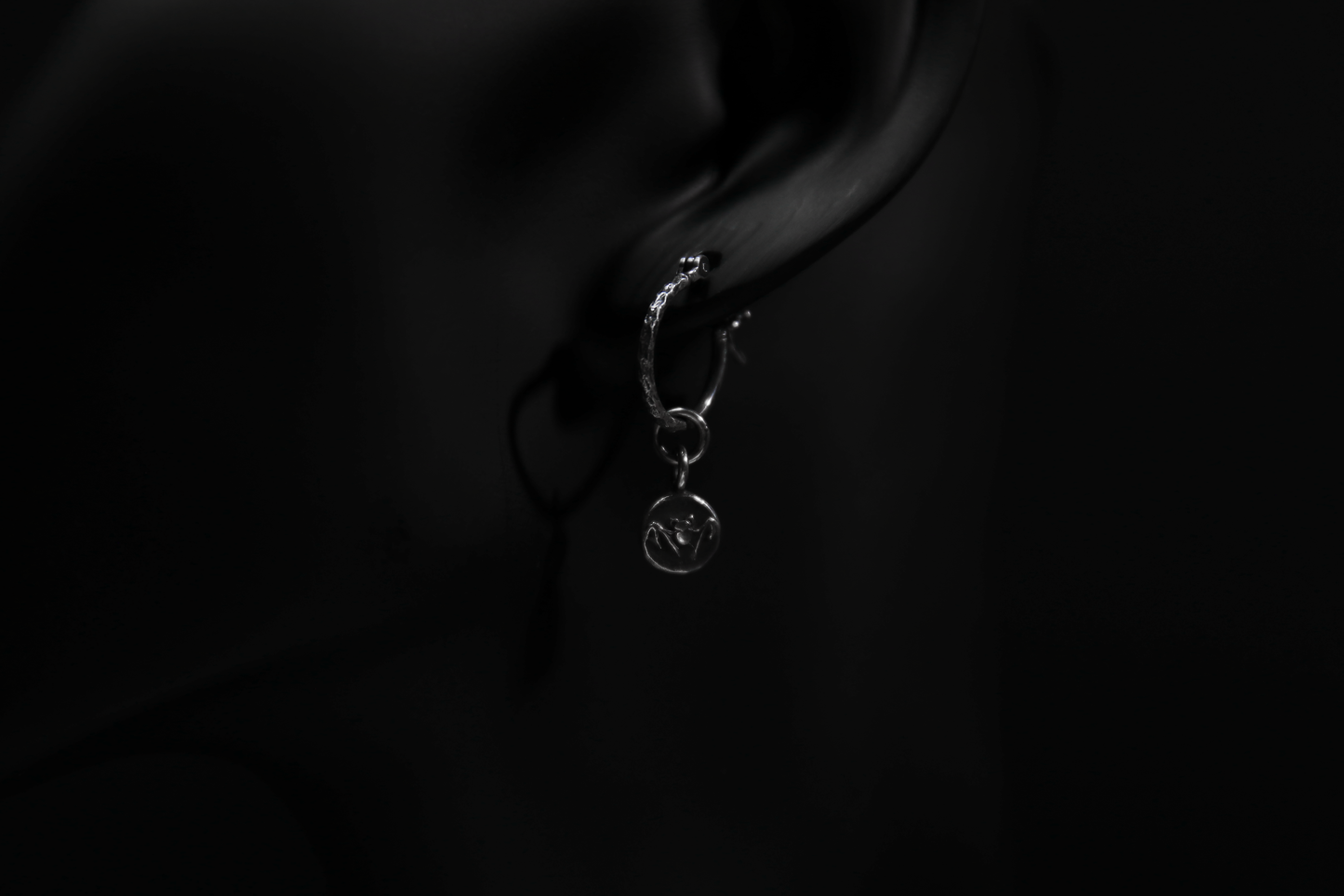Sterling Silver Nosferatu Earrings