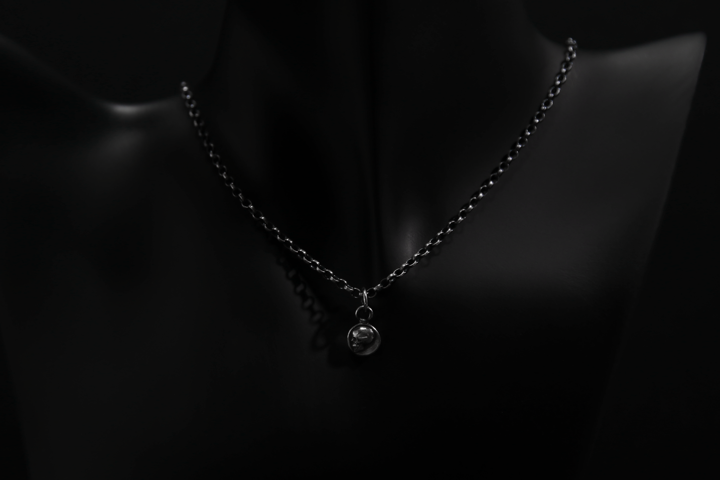 Tiny Sterling Silver ‘Til Death’ Memento Mori Skull Pendant Bundle • Relationship & Friendship Pendants