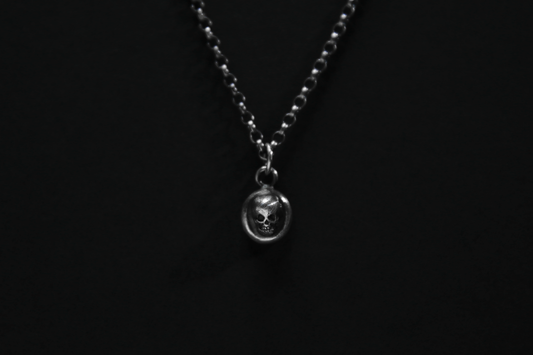 The Silver Cemetery Skull Pendant
