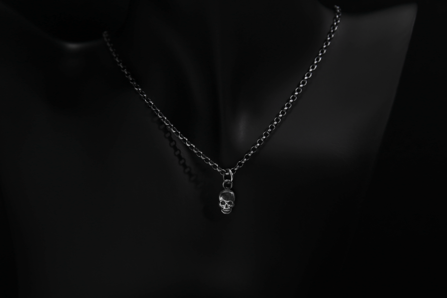 Sterling Silver Mini Skull Pendant