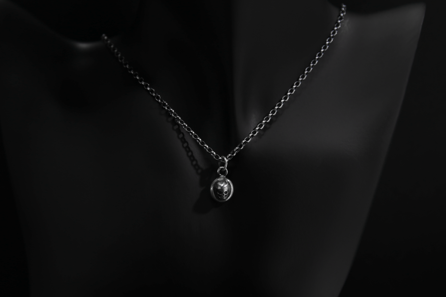 The Silver Cemetery Skull Pendant