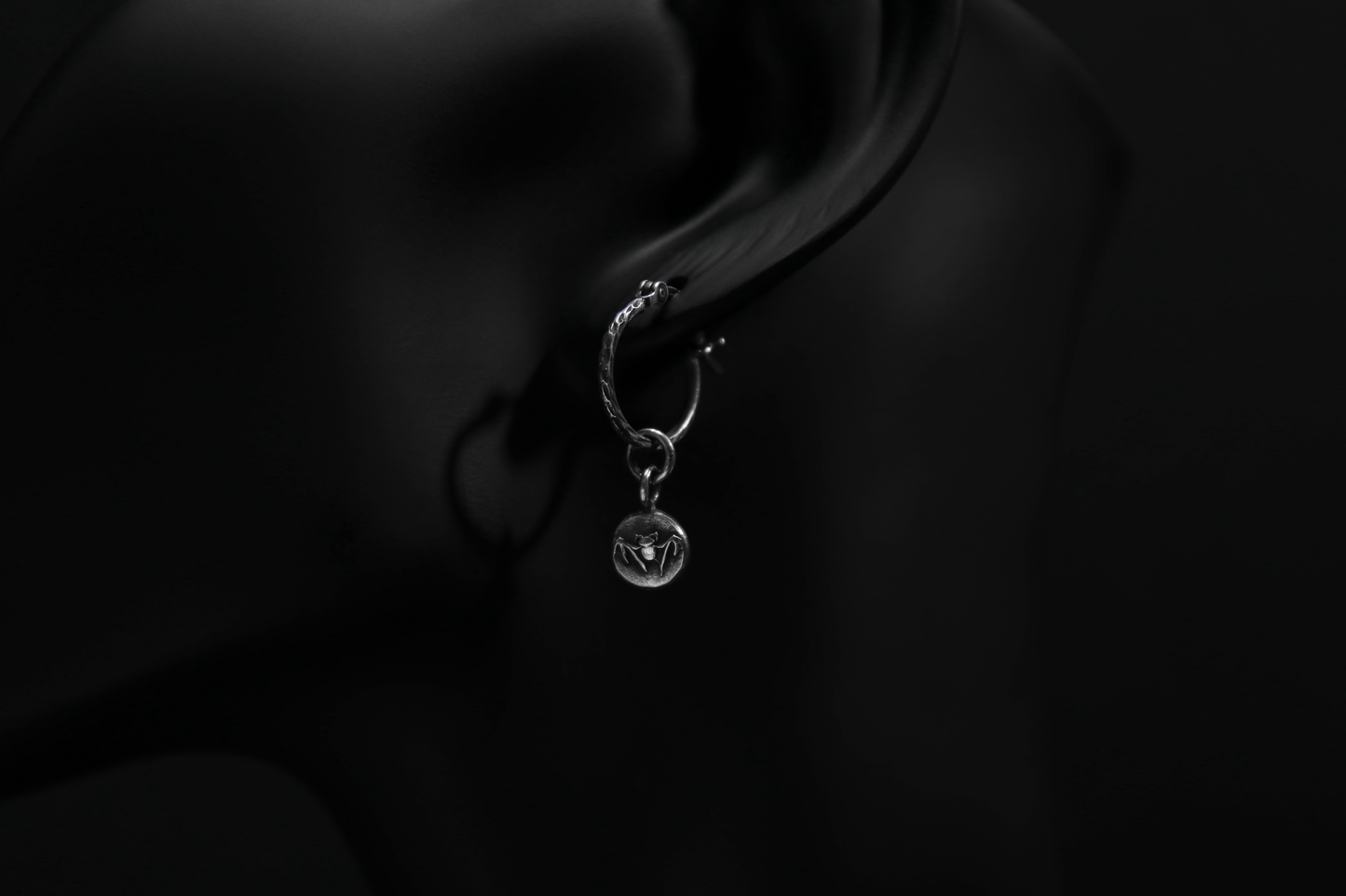 Sterling Silver Nosferatu Earrings