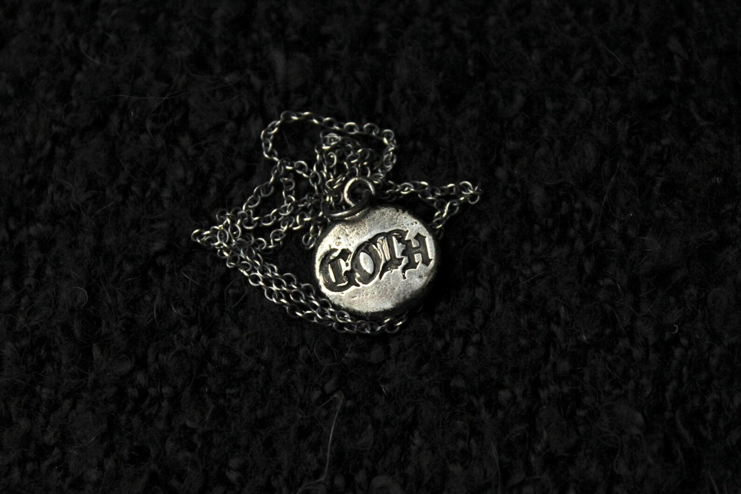 Sterling Silver GOTH Pendant