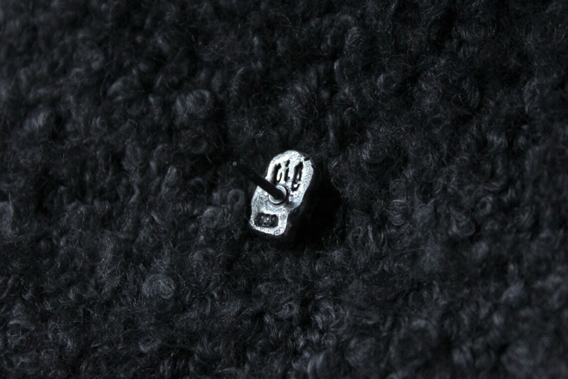 Silver Skull Pin Badge