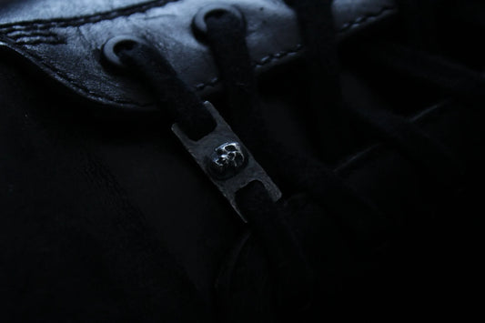 Silver Skull Shoe Lace Buckles