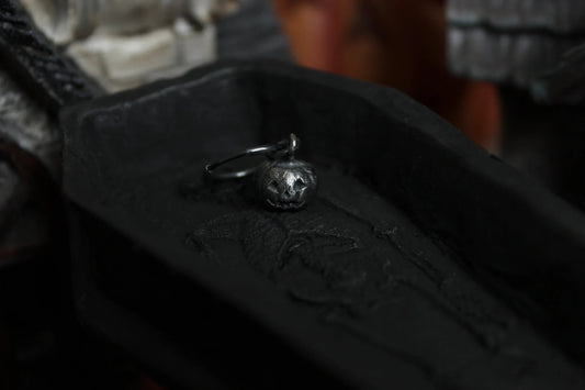 Silver Pumpkin Earring