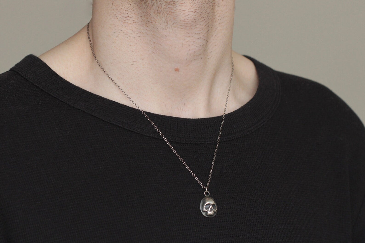 Pale Death Silver Skull Pendant