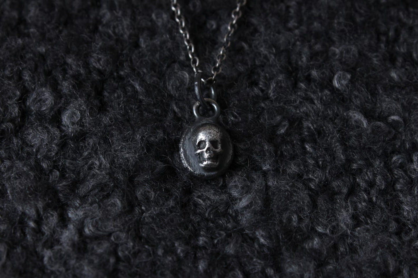 The Silver Cemetery Skull Pendant