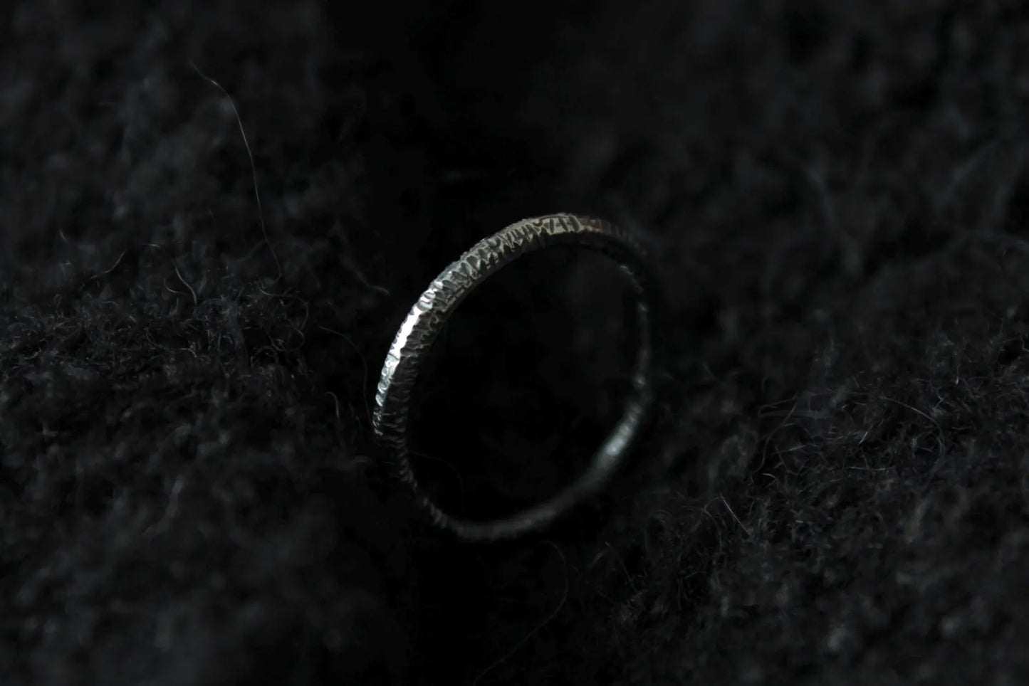 Sterling Silver Textured Stacker Ring
