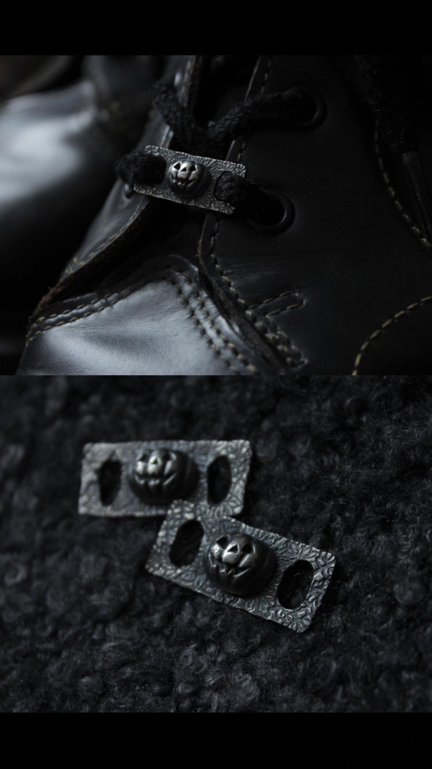 The Clad in Black Silver Shoe Lace Buckle Bundle