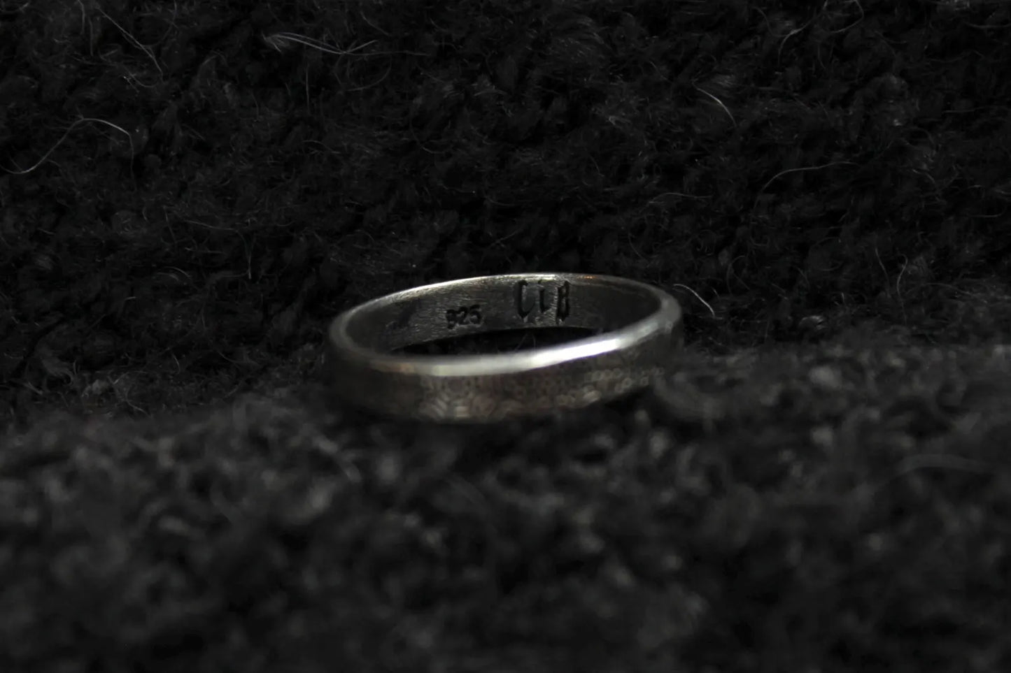 Sterling Silver Cobweb Texture Ring