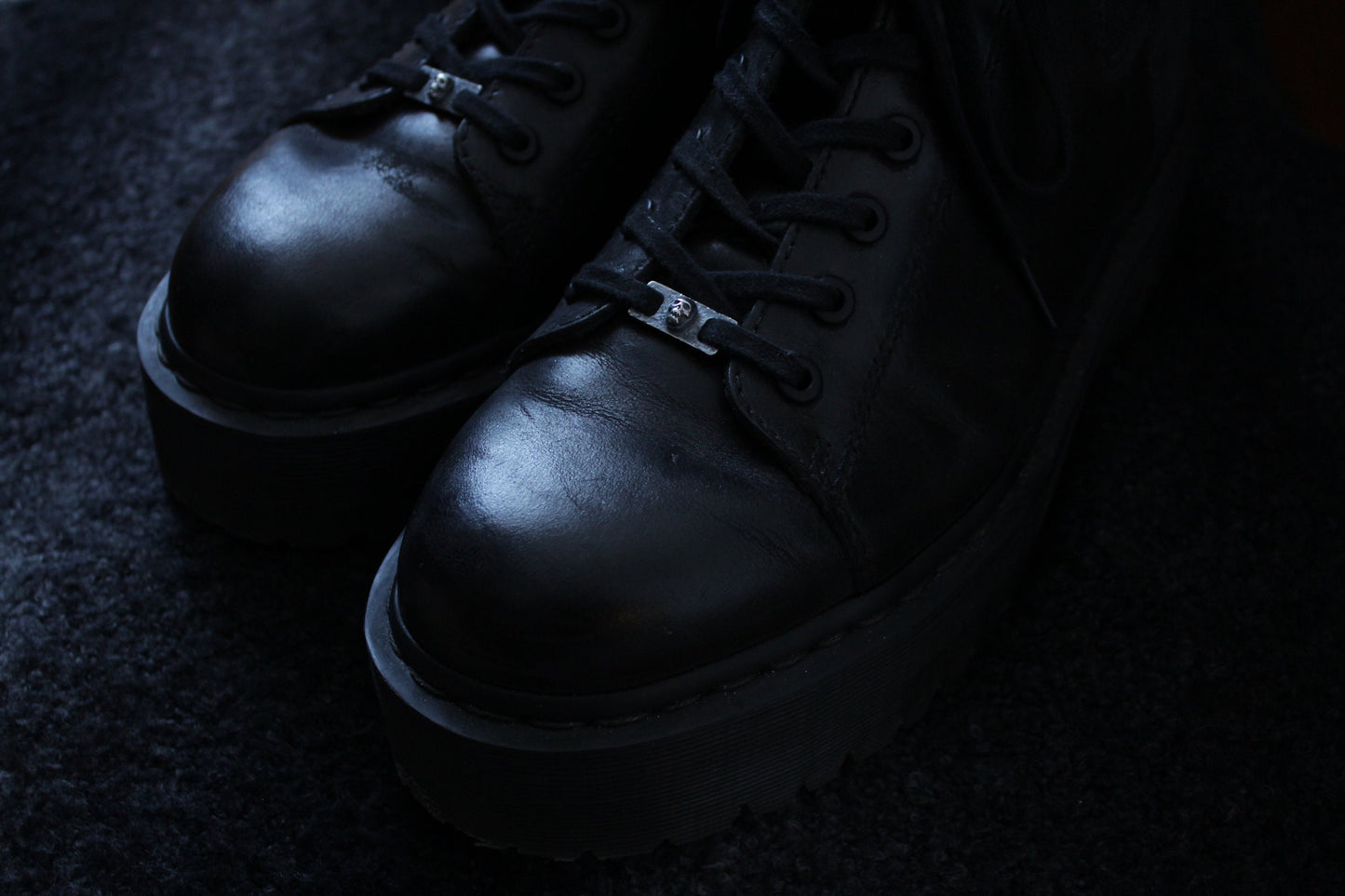 Silver Skull Shoe Lace Buckles