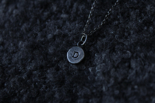 Sterling Silver Custom Initial Pendant
