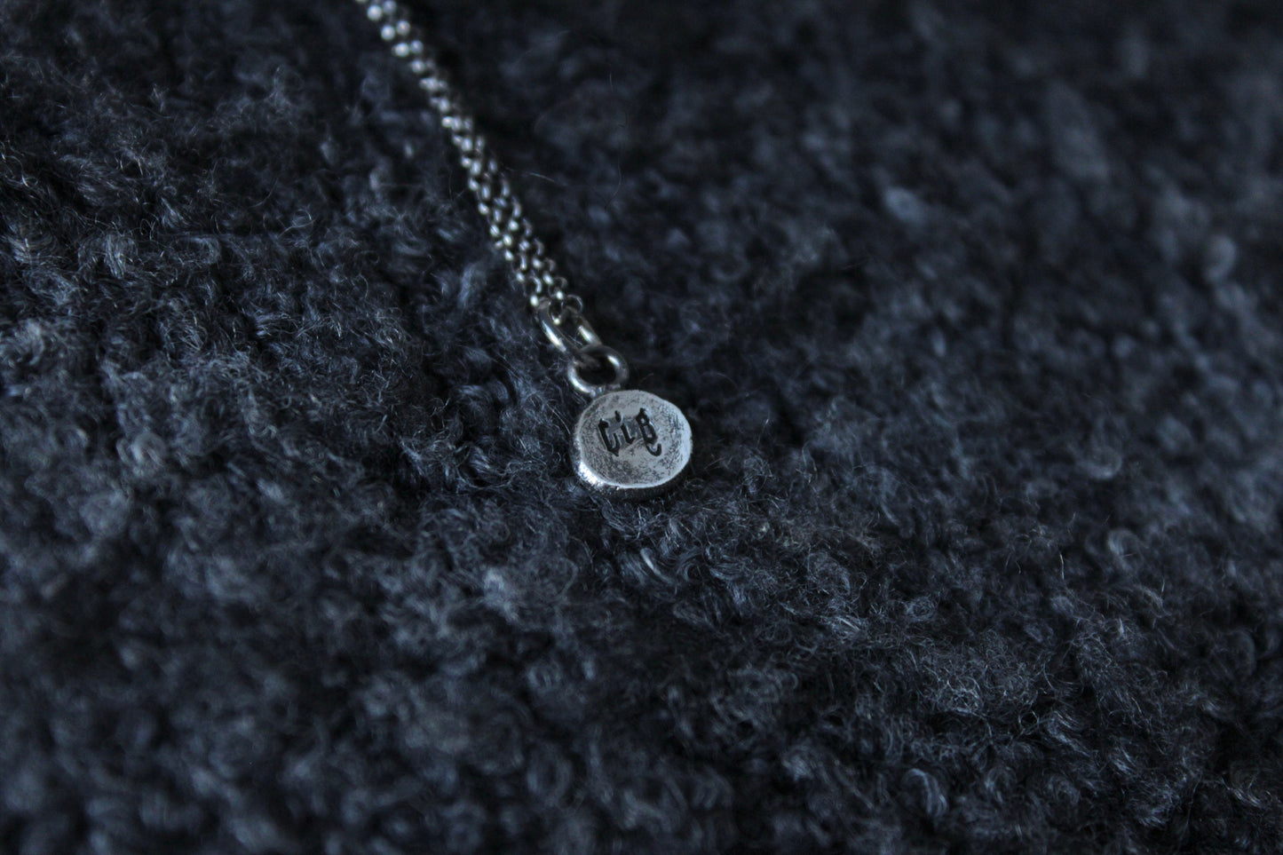 Sterling Silver Clad in Black Pendant