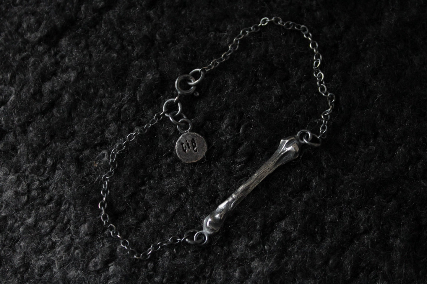 Ossuary Bone Silver Bracelet