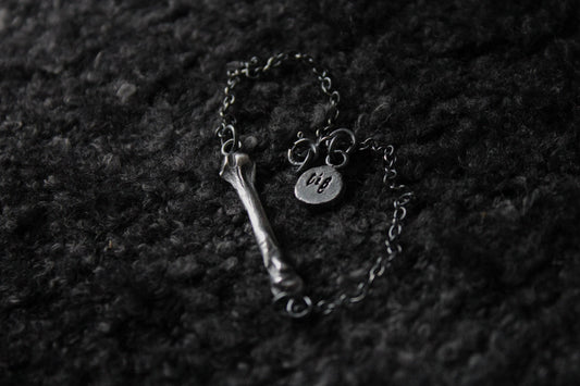 Ossuary Bone Silver Bracelet