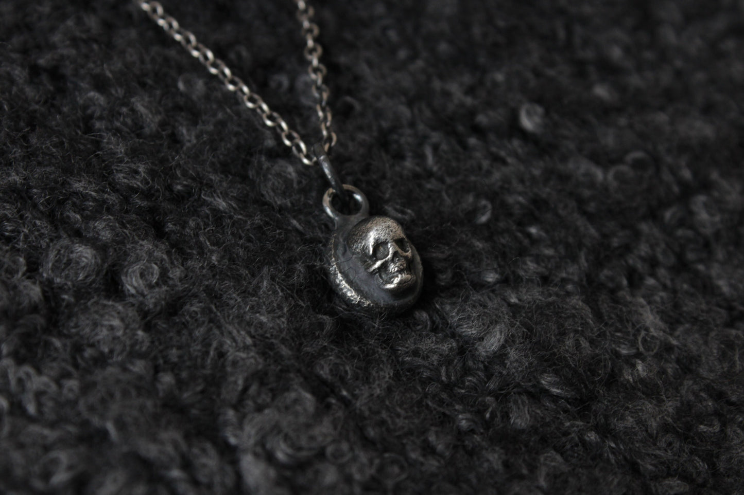 The Silver Cemetery Skull Pendant